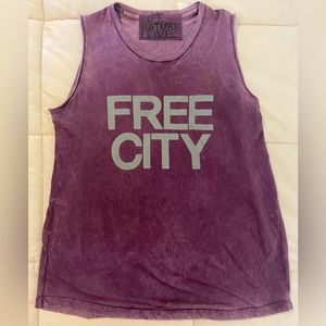 Free City O/S Sleeveless Tank